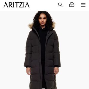 TNA the powder parka long size xxs black